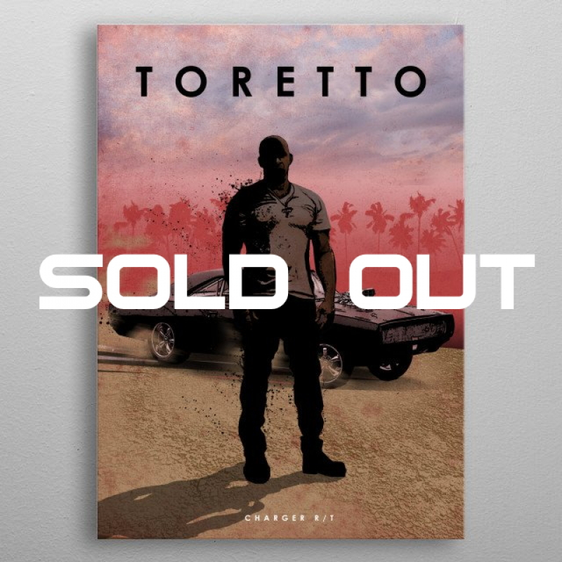 Displate Metall-Poster "Toretto with Charger R/T" *AUSVERKAUFT*